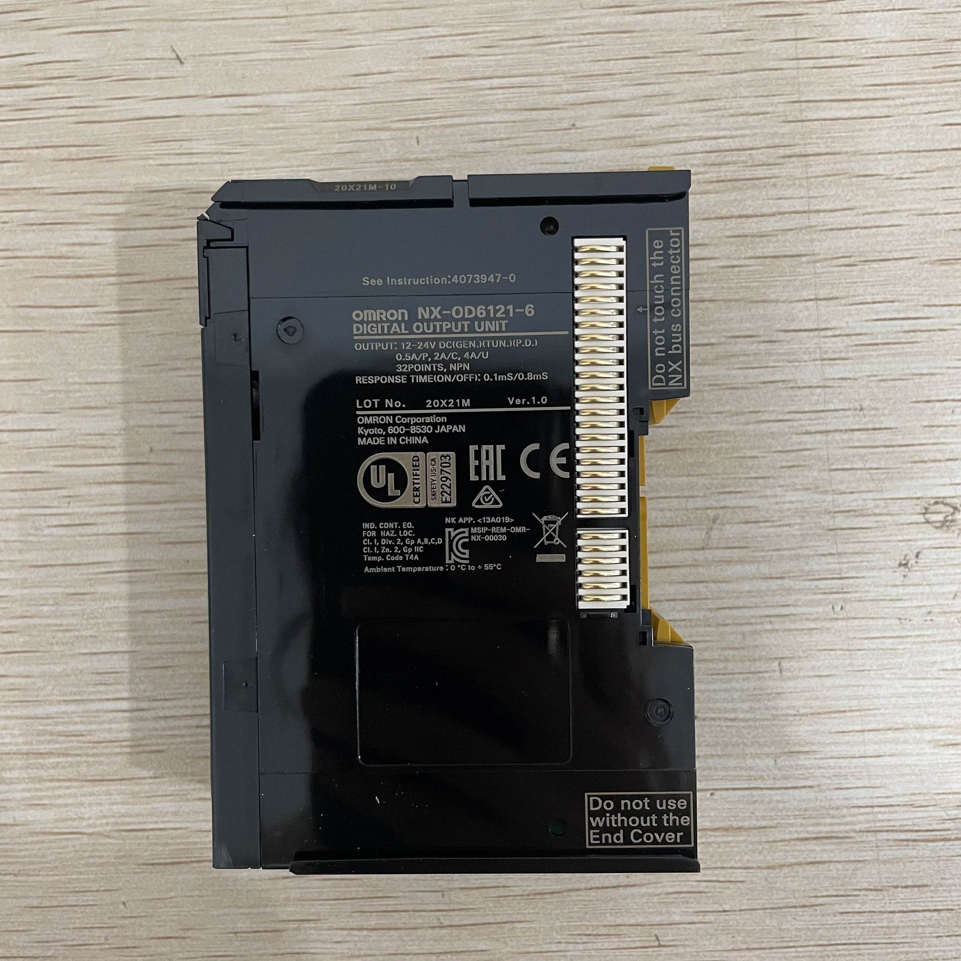 NX-OD6121-6 EtherCAT I/O Terminal with 16 Digital Outputs, 24V DC, 0.5A per Channel - chengruiyuan