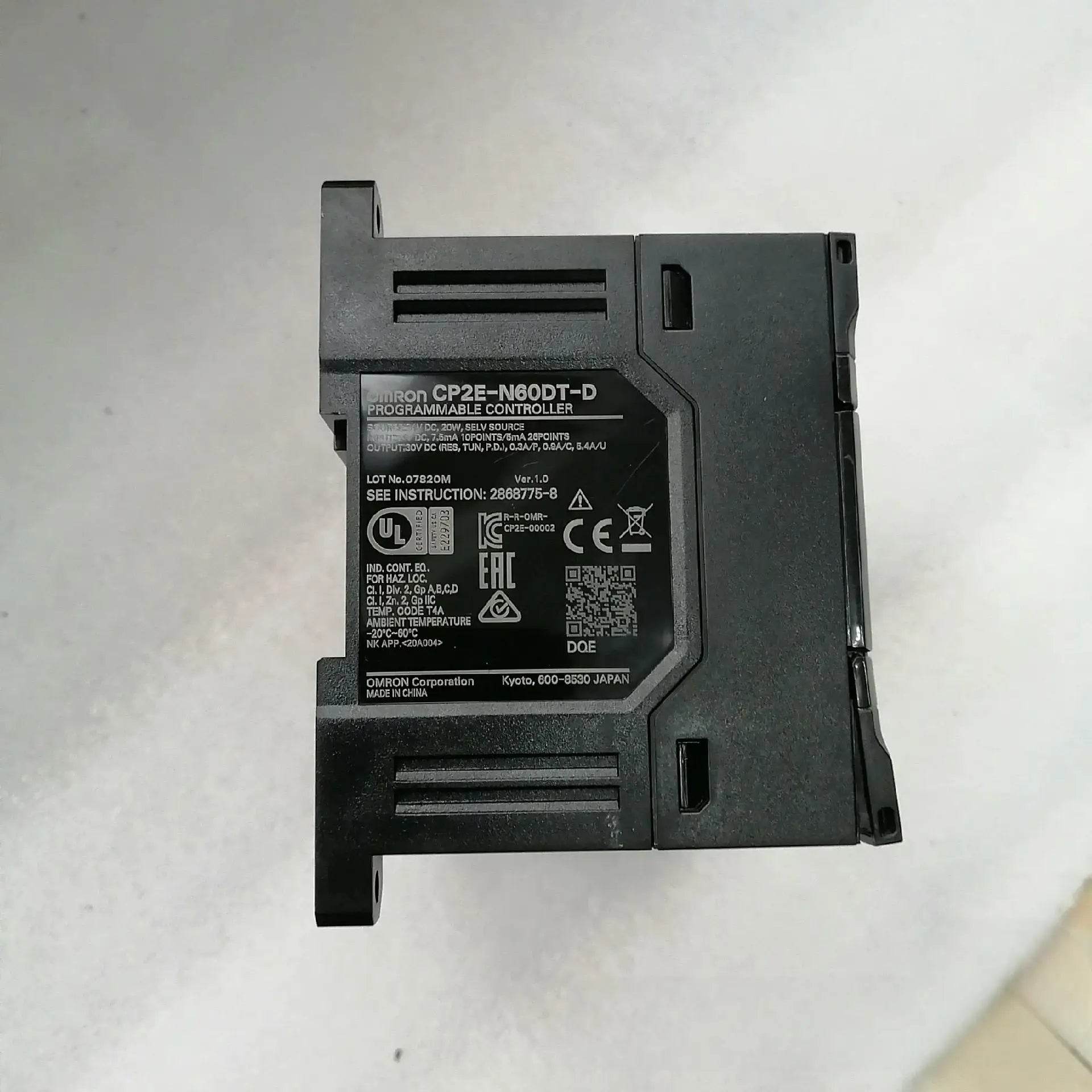 Compact CP2E-N60DT-D PLC with 60 I/O, Ethernet, and Built-in Analog for Automation Control - chengruiyuan