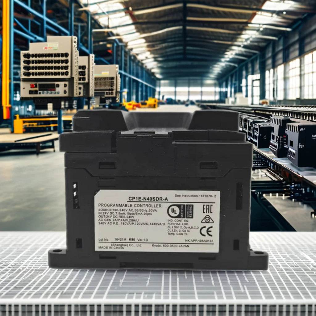 Compact PLC CP1E-N40SDR-A with 40 I/O, Serial & Ethernet Ports, High-S ...