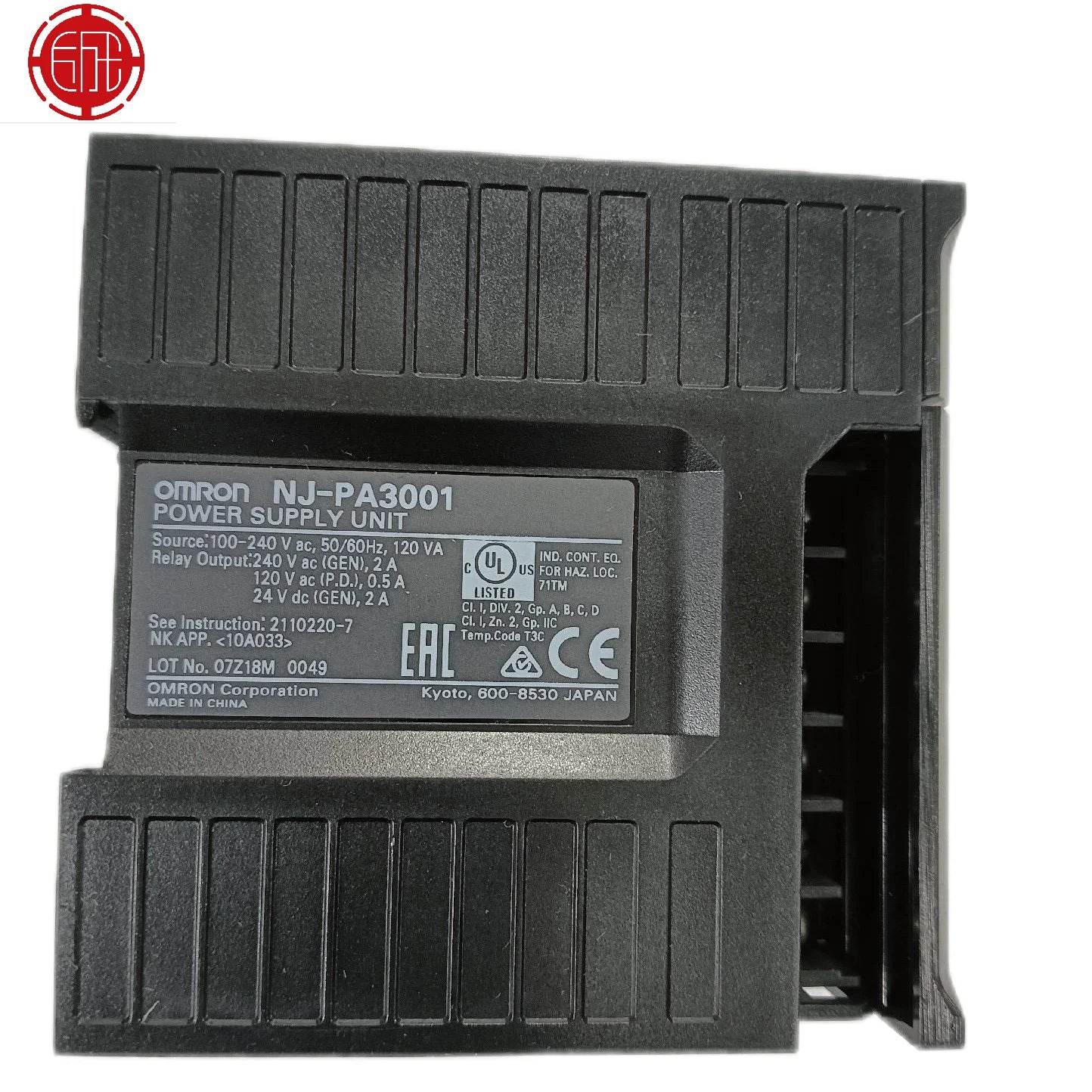 NJ-PA3001 24V DC Power Supply Unit for Machine Automation Controllers - chengruiyuan